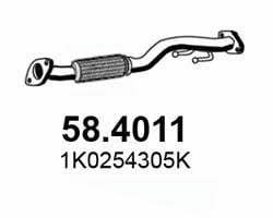 Asso 58.4011 Exhaust pipe 584011: Buy near me in Poland at 2407.PL - Good price!