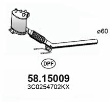 Asso 58.15009 Фильтр сажевый DPF 5815009: Отличная цена - Купить в Польше на 2407.PL!