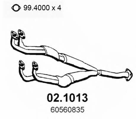 Asso 02.1013 Вихлопна труба 021013: Приваблива ціна - Купити у Польщі на 2407.PL!