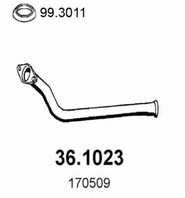  36.1023 Exhaust pipe 361023: Buy near me in Poland at 2407.PL - Good price!