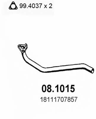 Asso 08.1015 Rura wydechowa 081015: Dobra cena w Polsce na 2407.PL - Kup Teraz!