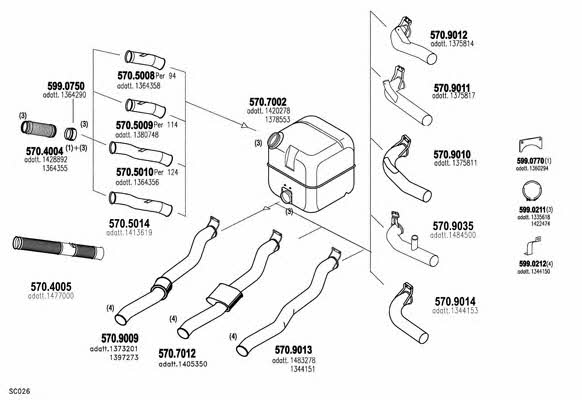  ARTTRUCK651 Exhaust system ARTTRUCK651: Buy near me in Poland at 2407.PL - Good price!