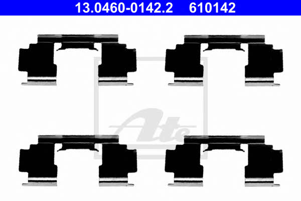 Ate 13.0460-0142.2 Mounting kit brake pads 13046001422: Buy near me in Poland at 2407.PL - Good price!