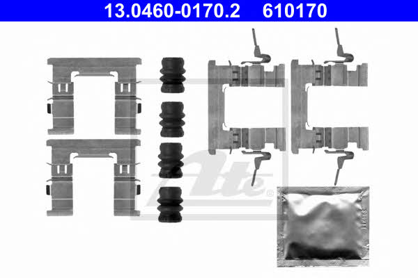 Ate 13.0460-0170.2 Mounting kit brake pads 13046001702: Buy near me in Poland at 2407.PL - Good price!