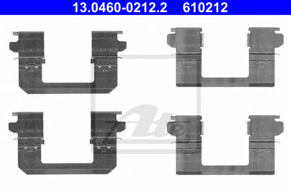Ate 13.0460-0212.2 Mounting kit brake pads 13046002122: Buy near me in Poland at 2407.PL - Good price!