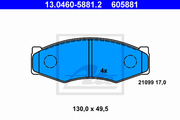 Ate Brake Pad Set, disc brake – price