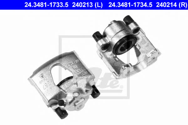 Ate 24.3481-1733.5 Brake caliper front left 24348117335: Buy near me at 2407.PL in Poland at an Affordable price!
