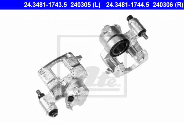 Ate 24.3481-1743.5 Brake caliper front left 24348117435: Buy near me in Poland at 2407.PL - Good price!