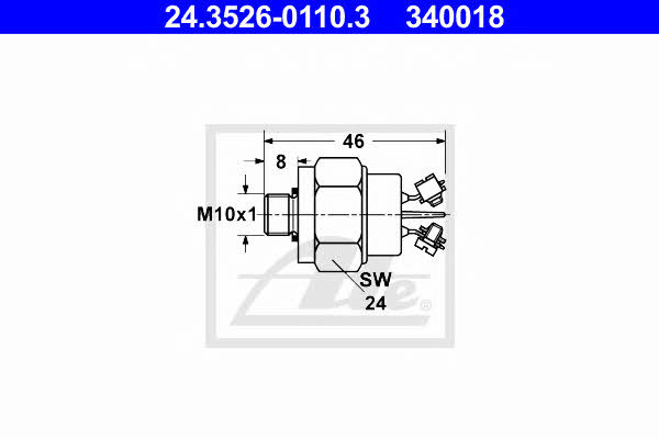Ate 24.3526-0110.3 Brake light switch 24352601103: Buy near me in Poland at 2407.PL - Good price!