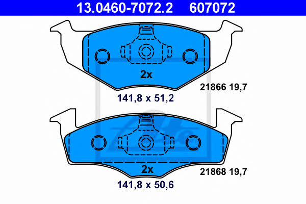 Ate Brake Pad Set, disc brake – price 135 PLN