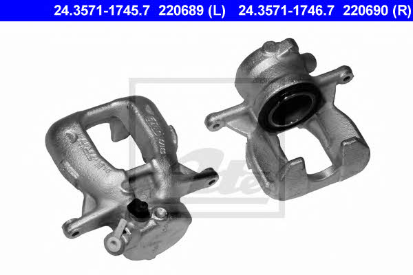 Ate 24.3571-1746.7 Brake caliper front right 24357117467: Buy near me in Poland at 2407.PL - Good price!