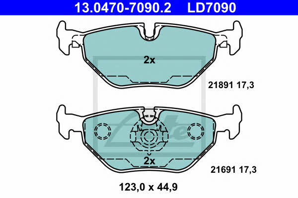 Ate Klocki hamulcowe ATE CERAMIC, komplet – cena 256 PLN