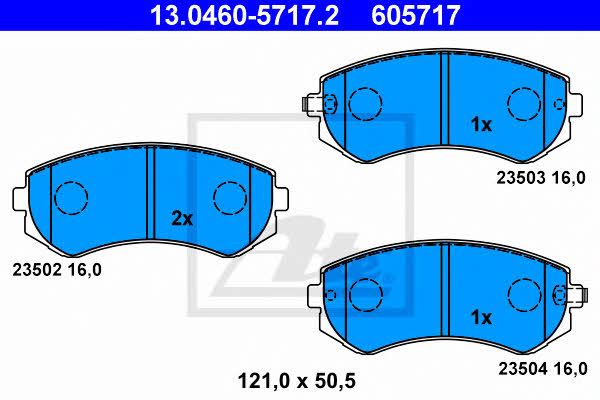 Ate Brake Pad Set, disc brake – price 131 PLN