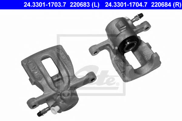 Ate 24.3301-1704.7 Brake caliper rear right 24330117047: Buy near me in Poland at 2407.PL - Good price!