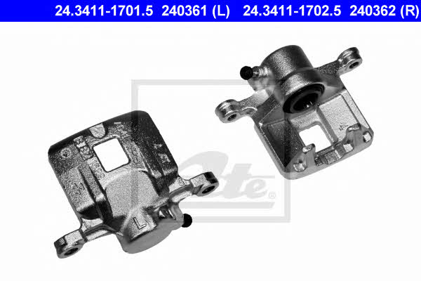 Ate 24.3411-1701.5 Brake caliper rear left 24341117015: Buy near me at 2407.PL in Poland at an Affordable price!