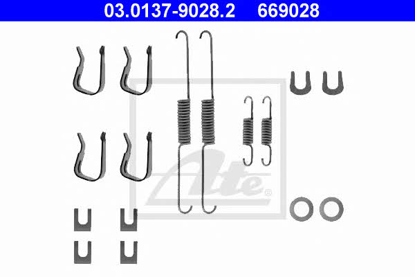Ate 03.0137-9028.2 Mounting kit brake pads 03013790282: Buy near me in Poland at 2407.PL - Good price!