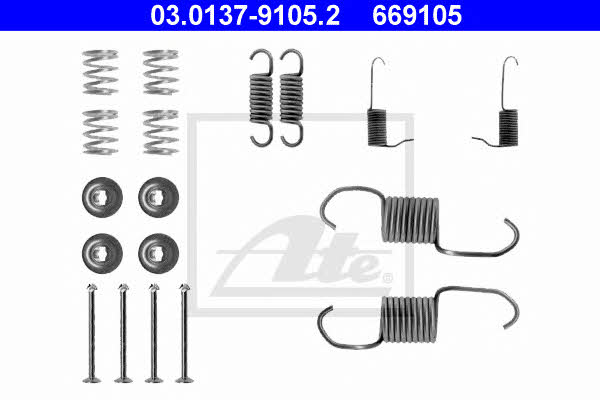Ate 03.0137-9105.2 Mounting kit brake pads 03013791052: Buy near me in Poland at 2407.PL - Good price!