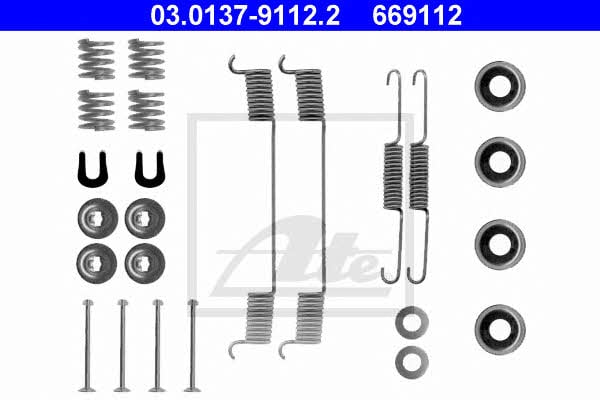 Ate 03.0137-9112.2 Mounting kit brake pads 03013791122: Buy near me in Poland at 2407.PL - Good price!