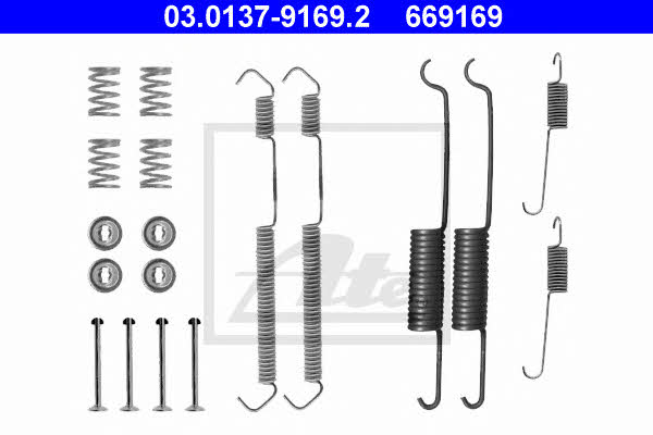 Ate 03.0137-9169.2 Mounting kit brake pads 03013791692: Buy near me in Poland at 2407.PL - Good price!