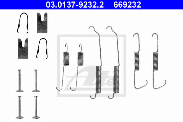 Ate 03.0137-9232.2 Комплект монтажный тормозных колодок 03013792322: Отличная цена - Купить в Польше на 2407.PL!