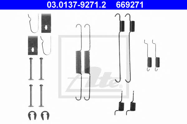 Ate 03.0137-9271.2 Mounting kit brake pads 03013792712: Buy near me in Poland at 2407.PL - Good price!