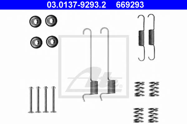 Ate 03.0137-9293.2 Mounting kit brake pads 03013792932: Buy near me in Poland at 2407.PL - Good price!