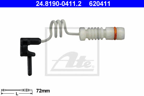 Ate 24.8190-0411.2 Warning contact, brake pad wear 24819004112: Buy near me in Poland at 2407.PL - Good price!