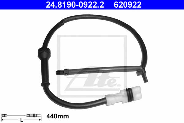 Ate 24.8190-0922.2 Czujnik zużycia klocków hamulcowych 24819009222: Dobra cena w Polsce na 2407.PL - Kup Teraz!