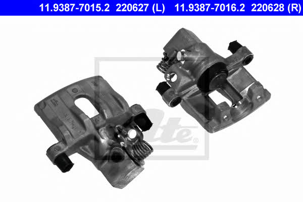 Ate 11.9387-7016.2 Brake caliper rear right 11938770162: Buy near me in Poland at 2407.PL - Good price!