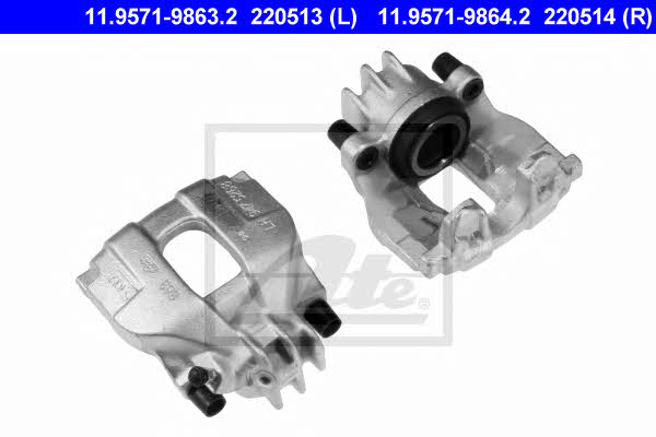 Ate 11.9571-9863.2 Brake caliper front left 11957198632: Buy near me at 2407.PL in Poland at an Affordable price!