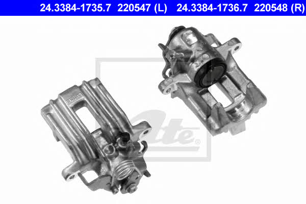 Ate 24.3384-1736.7 Bremssattel hinten rechts 24338417367: Kaufen Sie zu einem guten Preis in Polen bei 2407.PL!