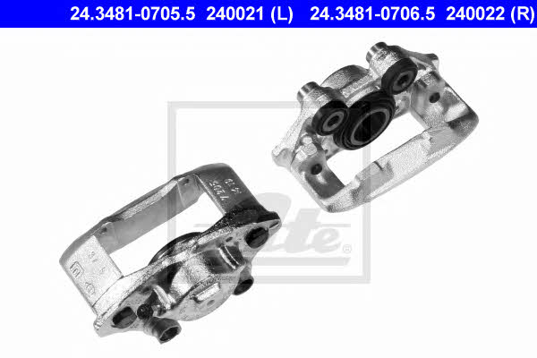 Ate 24.3481-0706.5 Brake caliper front right 24348107065: Buy near me in Poland at 2407.PL - Good price!