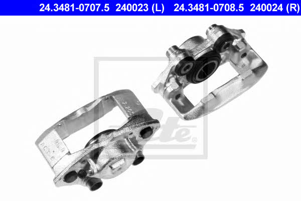 Ate 24.3481-0708.5 Brake caliper front right 24348107085: Buy near me in Poland at 2407.PL - Good price!