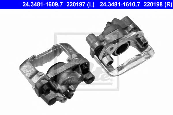 Ate 24.3481-1610.7 Brake caliper front right 24348116107: Buy near me in Poland at 2407.PL - Good price!