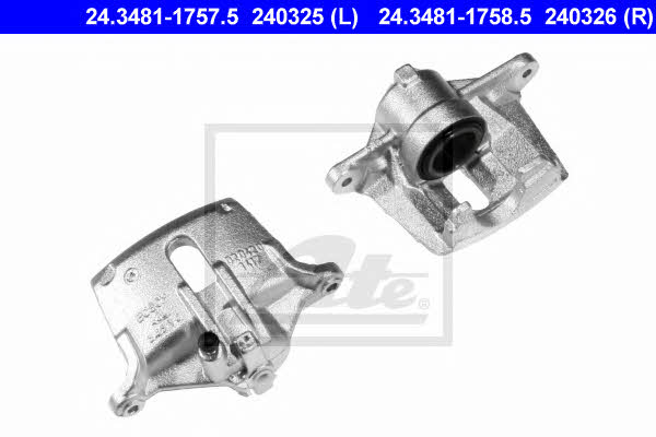 Ate 24.3481-1758.5 Brake caliper front right 24348117585: Buy near me in Poland at 2407.PL - Good price!