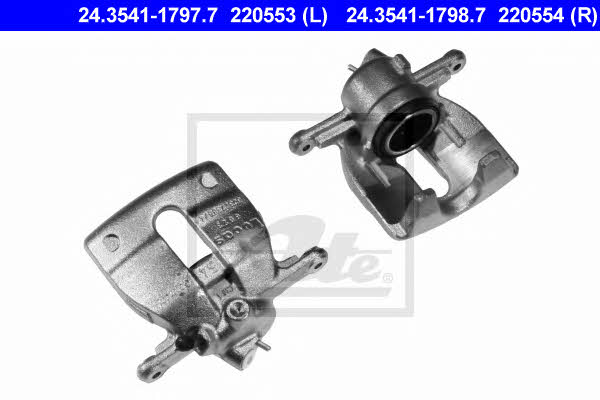 Ate 24.3541-1798.7 Brake caliper front right 24354117987: Buy near me at 2407.PL in Poland at an Affordable price!