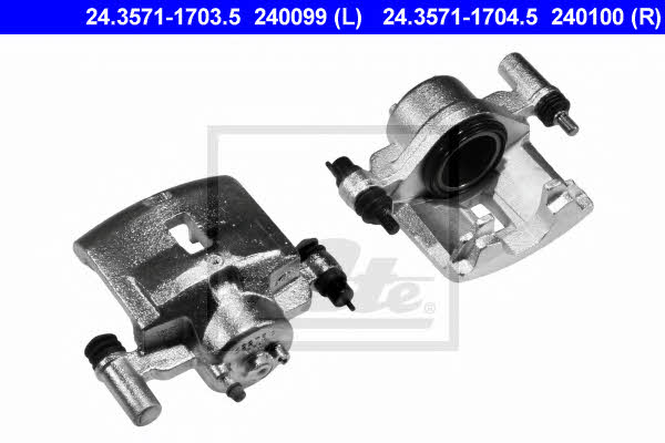 Ate 24.3571-1704.5 Brake caliper front right 24357117045: Buy near me in Poland at 2407.PL - Good price!