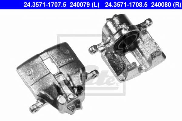 Ate 24.3571-1708.5 Brake caliper front right 24357117085: Buy near me in Poland at 2407.PL - Good price!