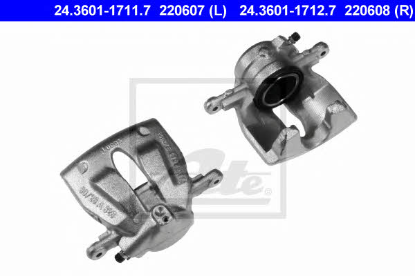 Ate 24.3601-1712.7 Brake caliper front right 24360117127: Buy near me in Poland at 2407.PL - Good price!