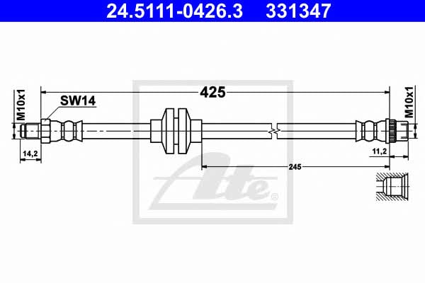 24511104263 Ate Bremsschlauch