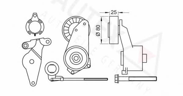 Autex 601682 Belt tightener 601682: Buy near me at 2407.PL in Poland at an Affordable price!