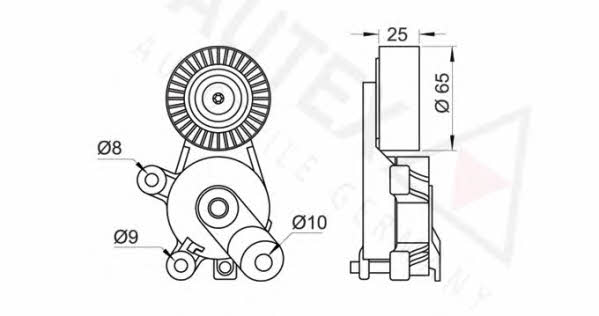 Autex 602075 Belt tightener 602075: Buy near me in Poland at 2407.PL - Good price!