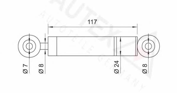 Autex 611019 Амортизатор натяжителя ремня поликлинового (приводного) 611019: Отличная цена - Купить в Польше на 2407.PL!