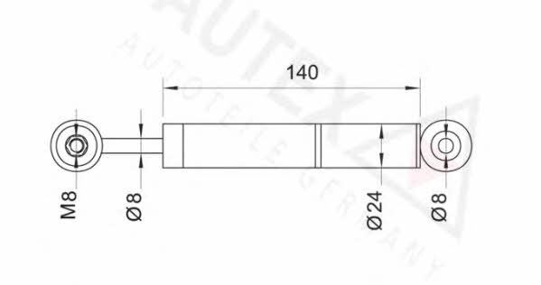 Autex 611021 Belt tensioner damper 611021: Buy near me in Poland at 2407.PL - Good price!