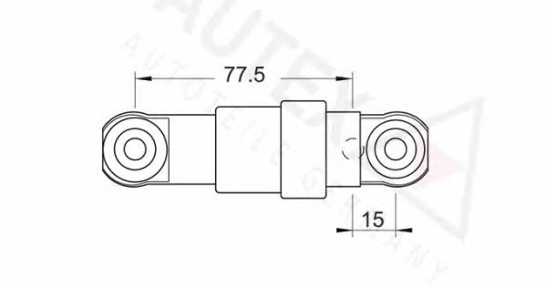 Autex 611882 Belt tensioner damper 611882: Buy near me in Poland at 2407.PL - Good price!