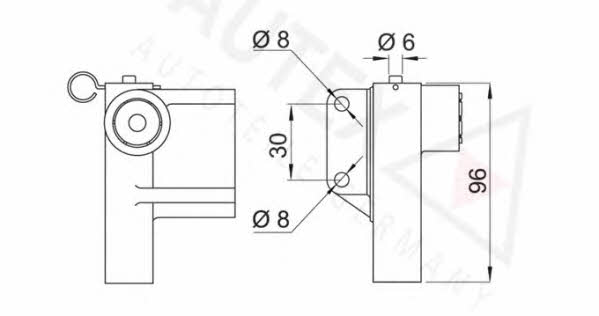 Autex 612021 Tensioner, timing belt 612021: Buy near me at 2407.PL in Poland at an Affordable price!