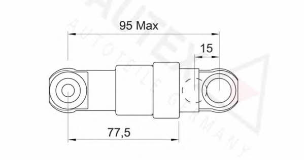 Autex 631067 Belt tensioner damper 631067: Buy near me in Poland at 2407.PL - Good price!