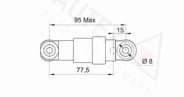 Autex 631178 Belt tensioner damper 631178: Buy near me at 2407.PL in Poland at an Affordable price!