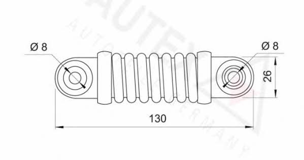 Autex 631182 Poly V-belt tensioner shock absorber (drive) 631182: Buy near me in Poland at 2407.PL - Good price!