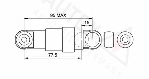Autex 631475 Амортизатор натяжителя ремня поликлинового (приводного) 631475: Отличная цена - Купить в Польше на 2407.PL!